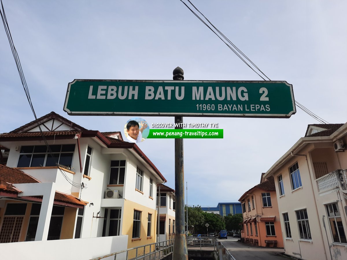 Lebuh Batu Maung 2 roadsign