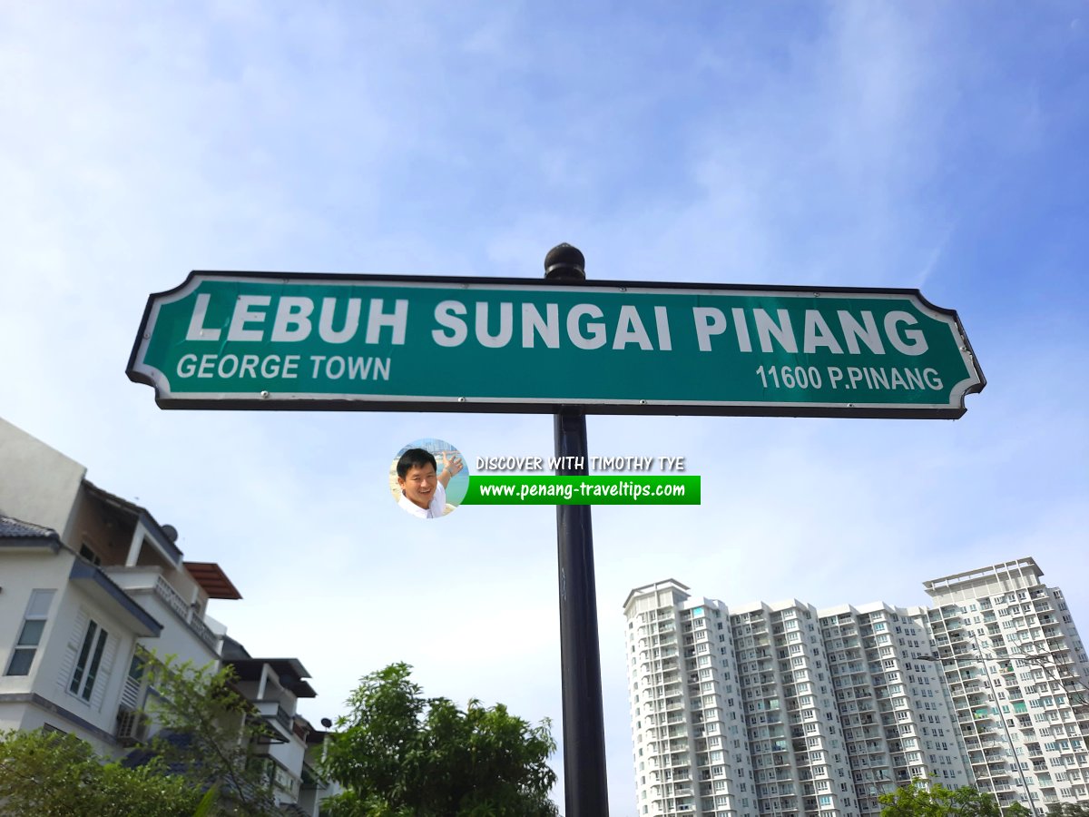 Lebuh Sungai Pinang roadsign