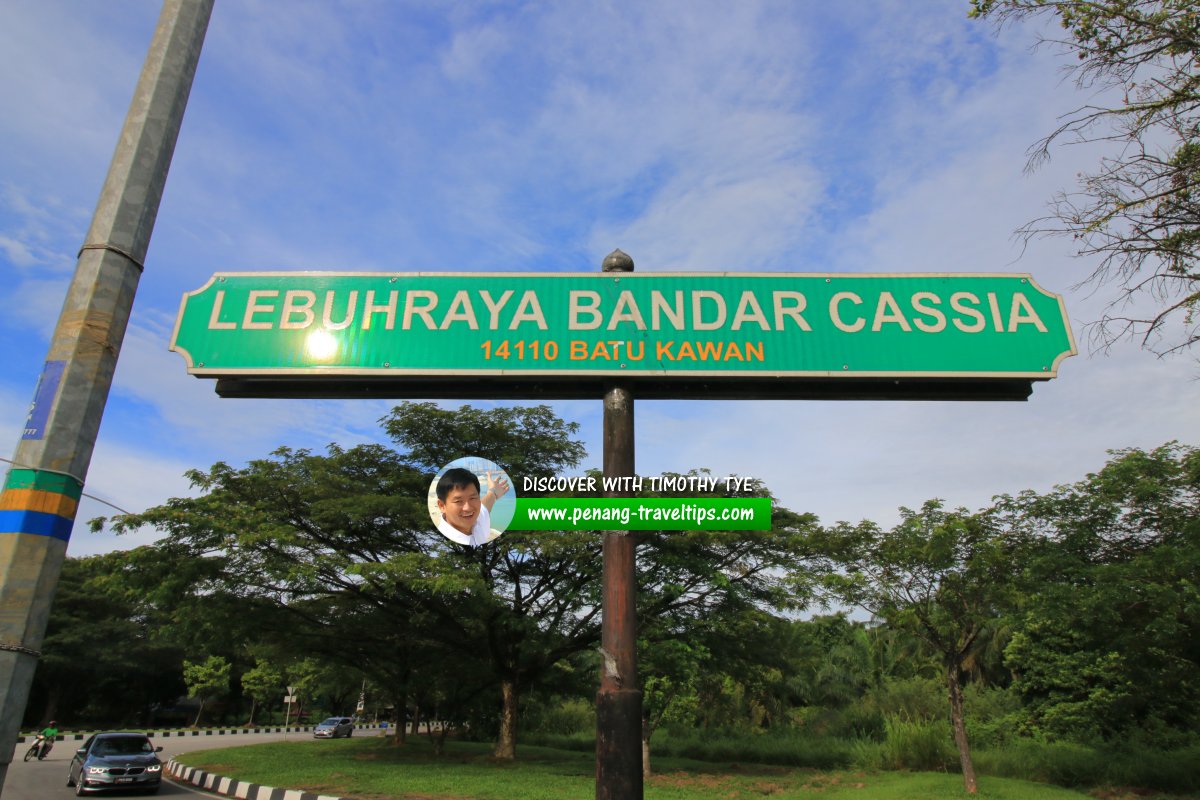 Lebuhraya Bandar Cassia roadsign