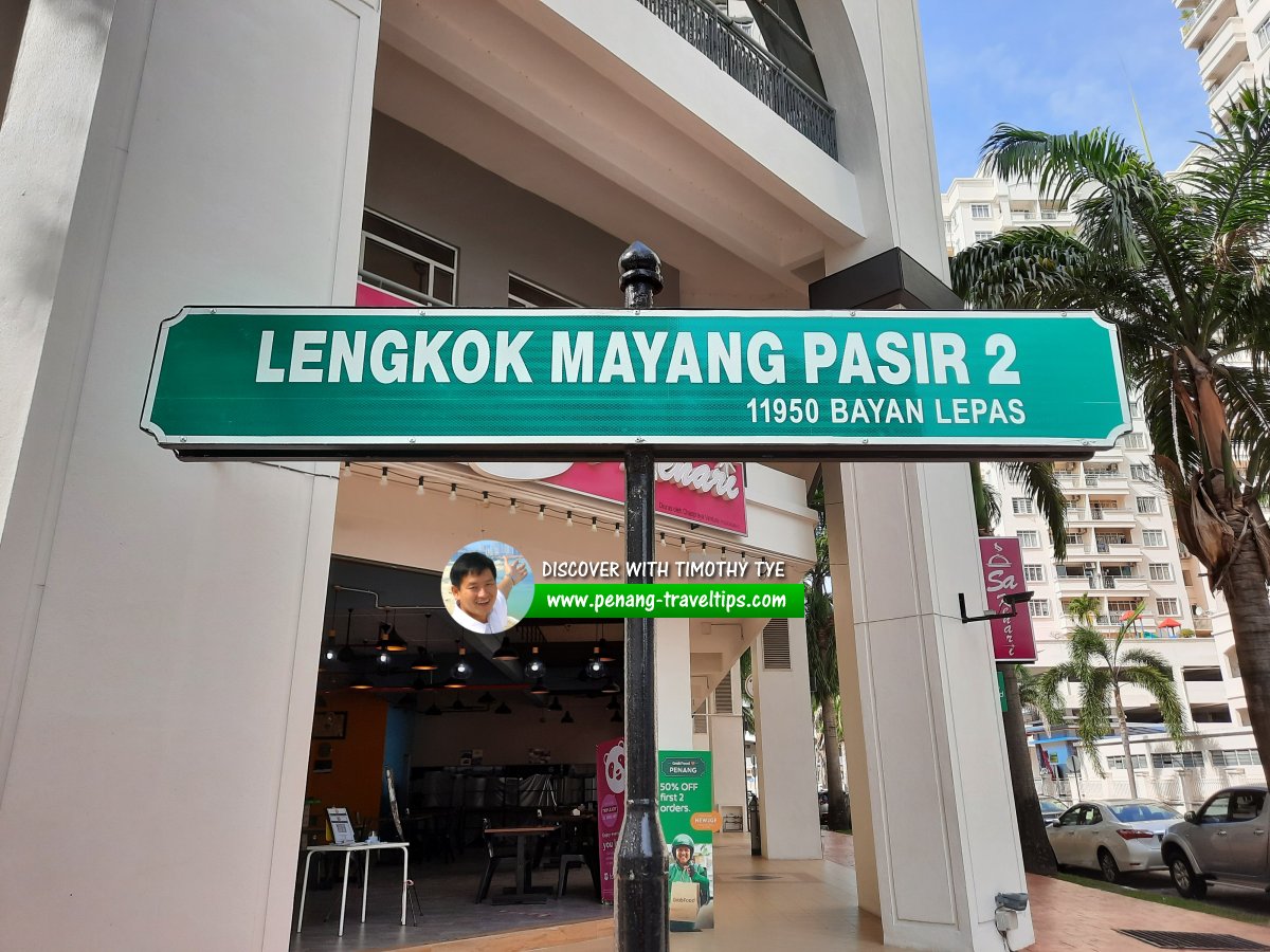 Lengkok Mayang Pasir 2 roadsign