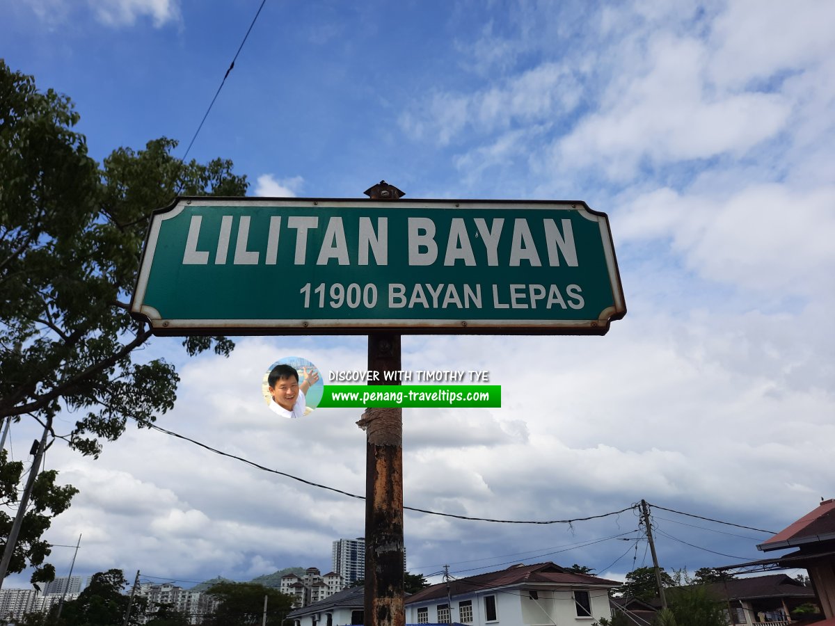 Lilitan Bayan roadsign