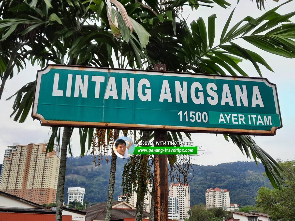 Lintang Angsana roadsign