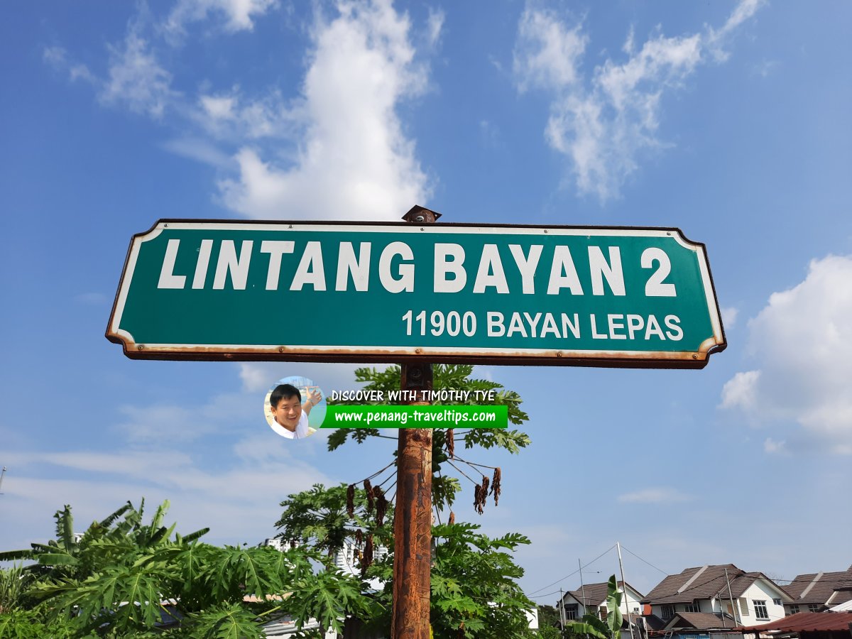 Lintang Bayan 2 roadsign