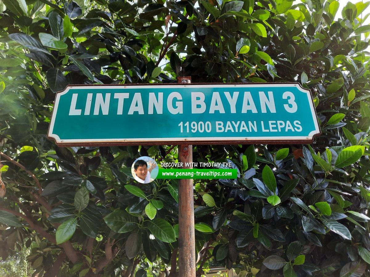 Lintang Bayan 3 roadsign