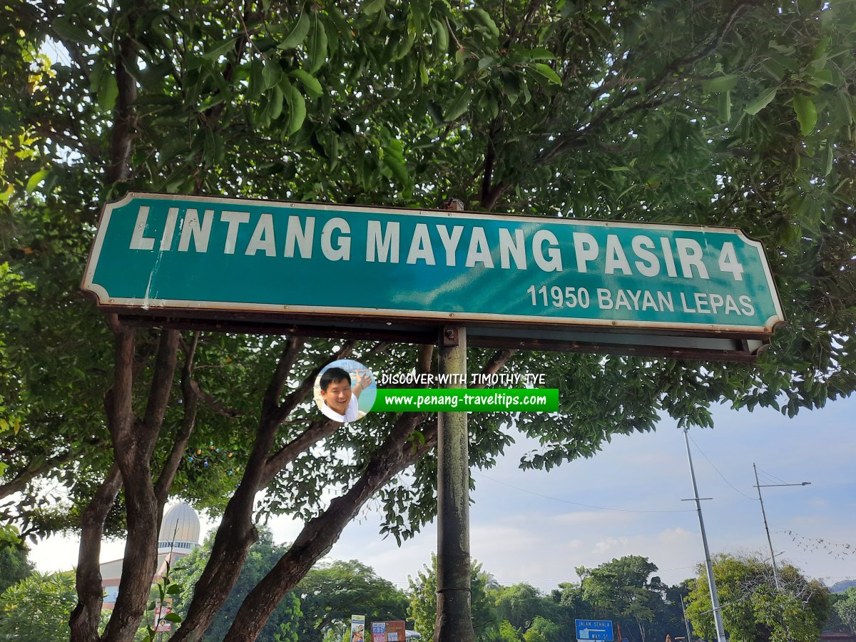 Lintang Mayang Pasir 4 roadsign