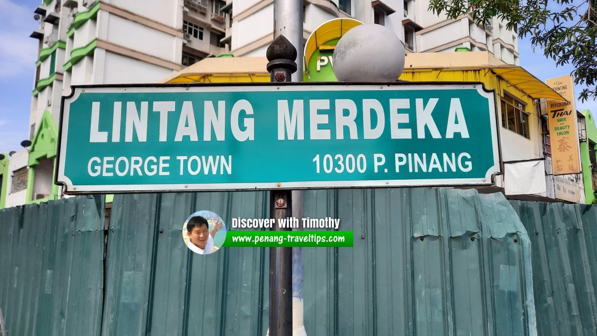 Lintang Merdeka roadsign