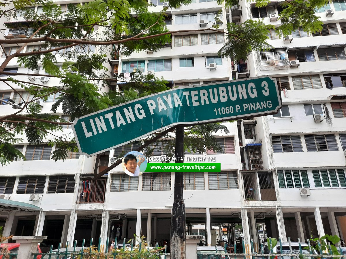 Lintang Paya Terubong 3 roadsign