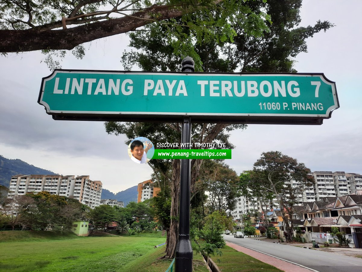 Lintang Paya Terubong 7 roadsign