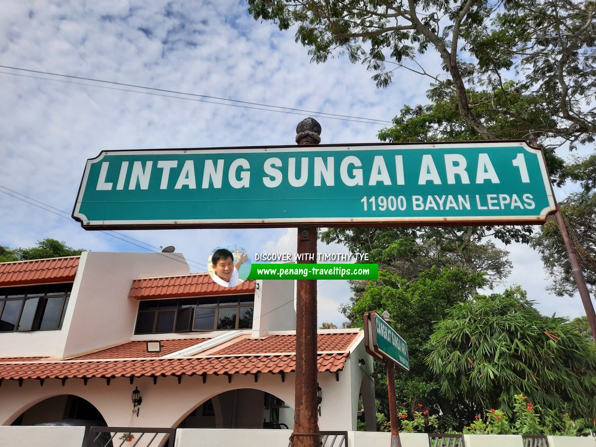 Lintang Sungai Ara 1 roadsign