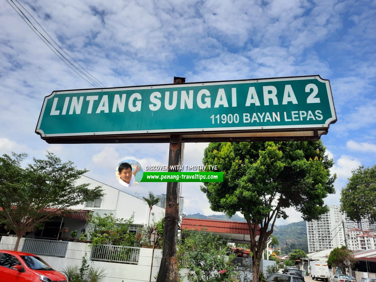 Lintang Sungai Ara 2 roadsign