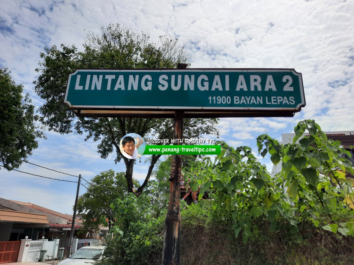 Lintang Sungai Ara 2 roadsign