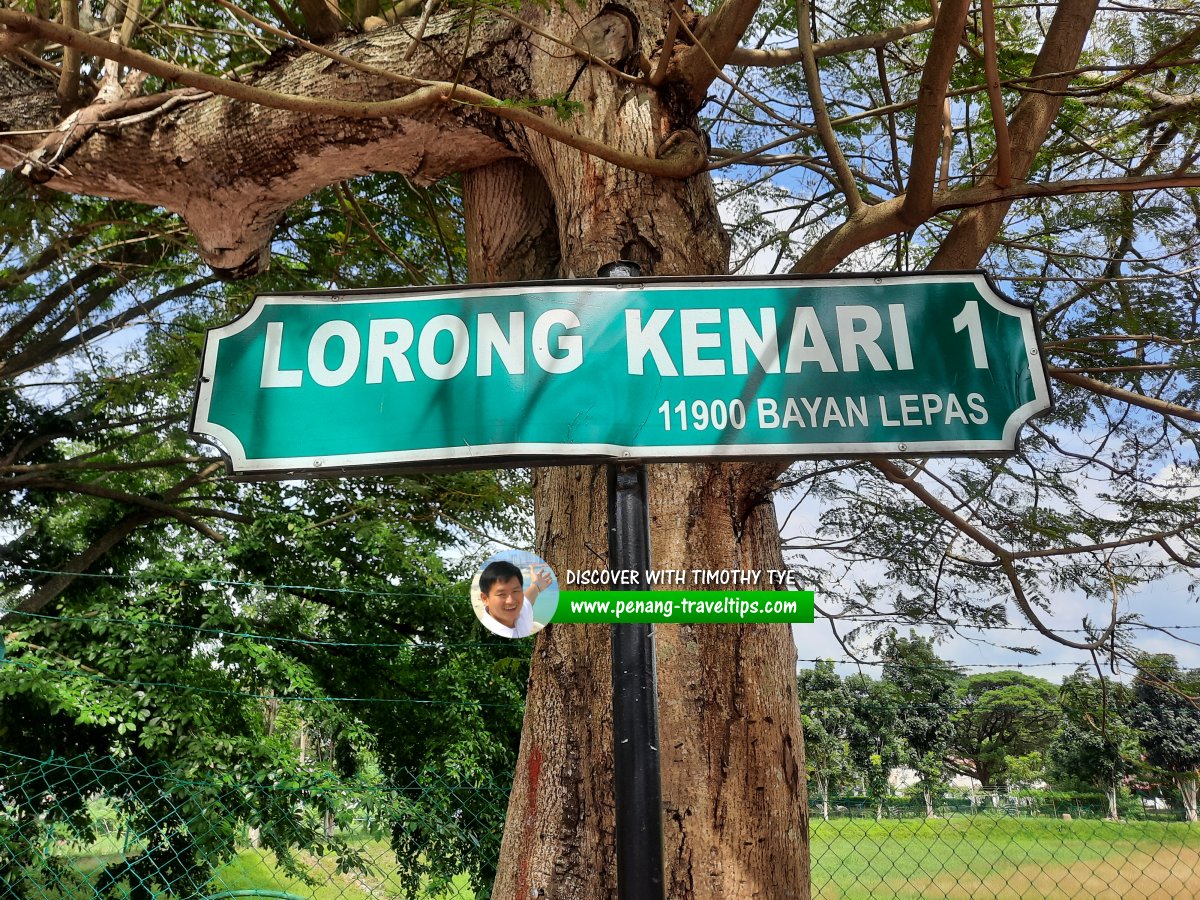 Lorong Kenari 1 roadsign