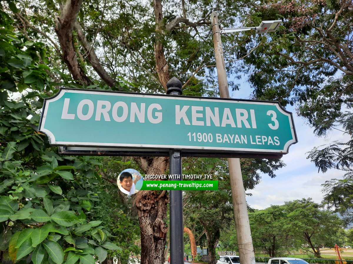 Lorong Kenari 3 roadsign