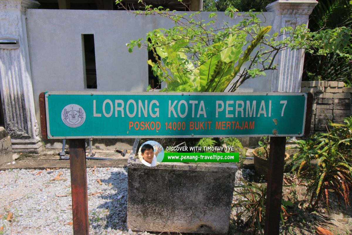 Lorong Kota Permai 7 roadsign