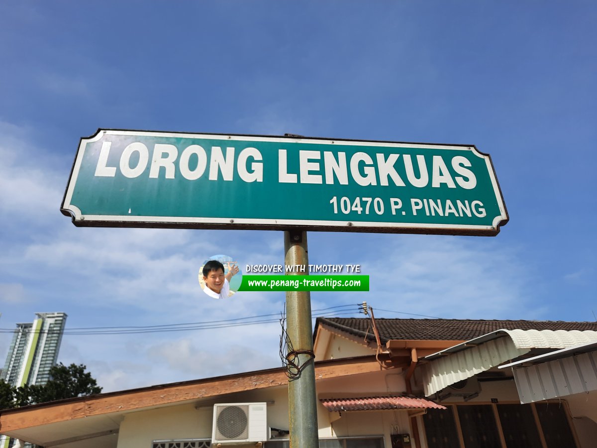 Lorong Lengkuas roadsign