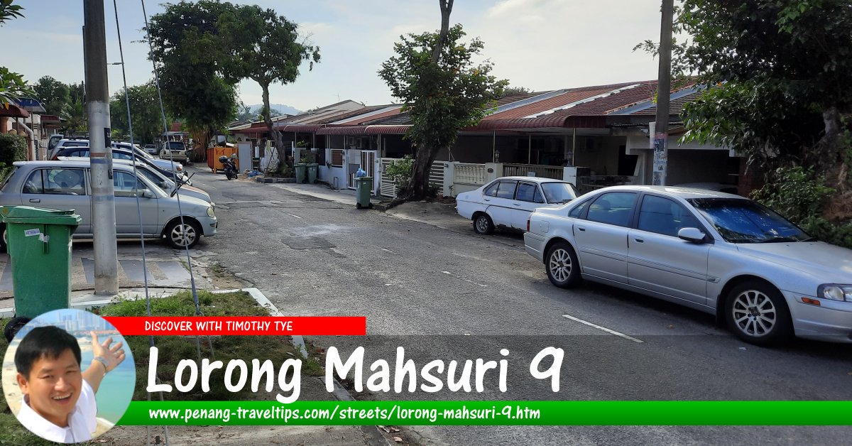 Lorong Mahsuri 9, Bayan Baru