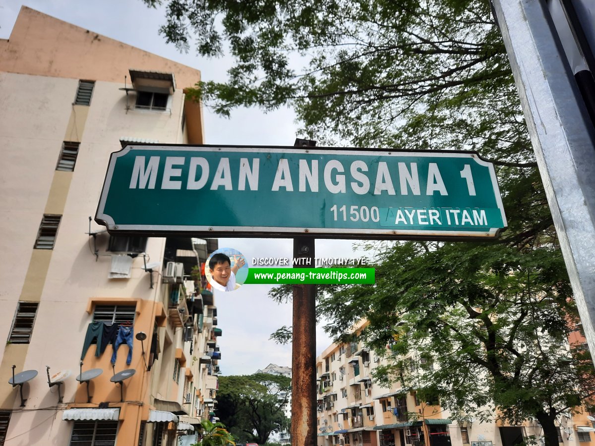 Medan Angsana 1 roadsign