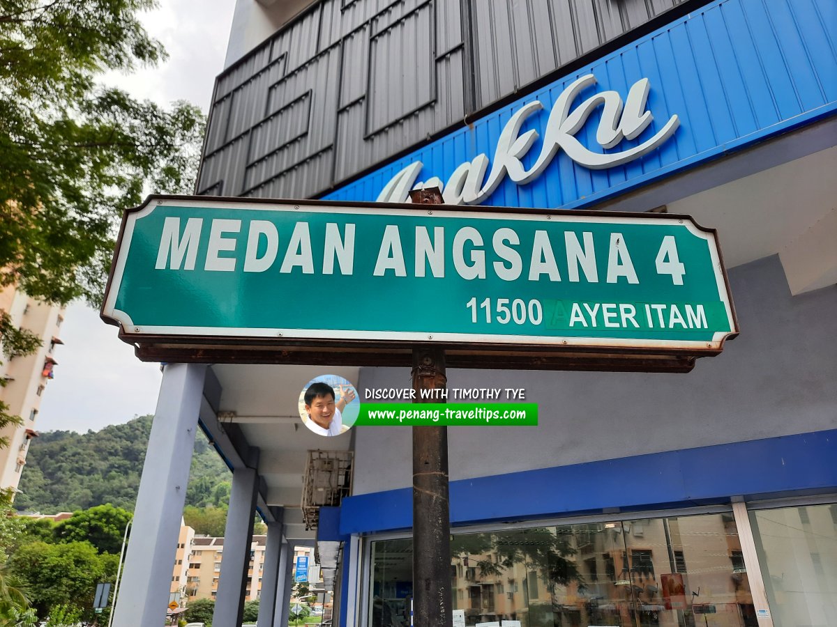 Medan Angsana 4 roadsign