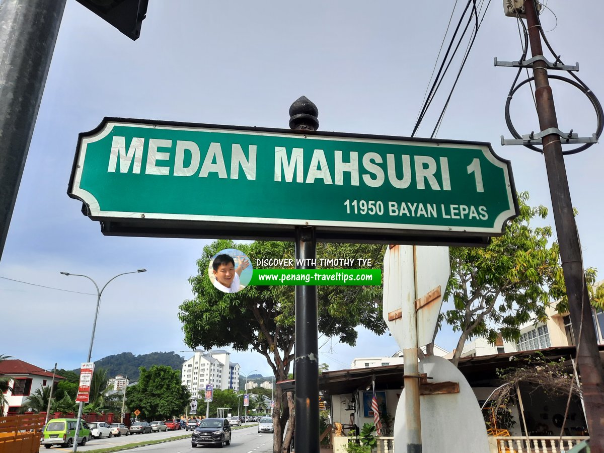 Medan Mahsuri 1 roadsign