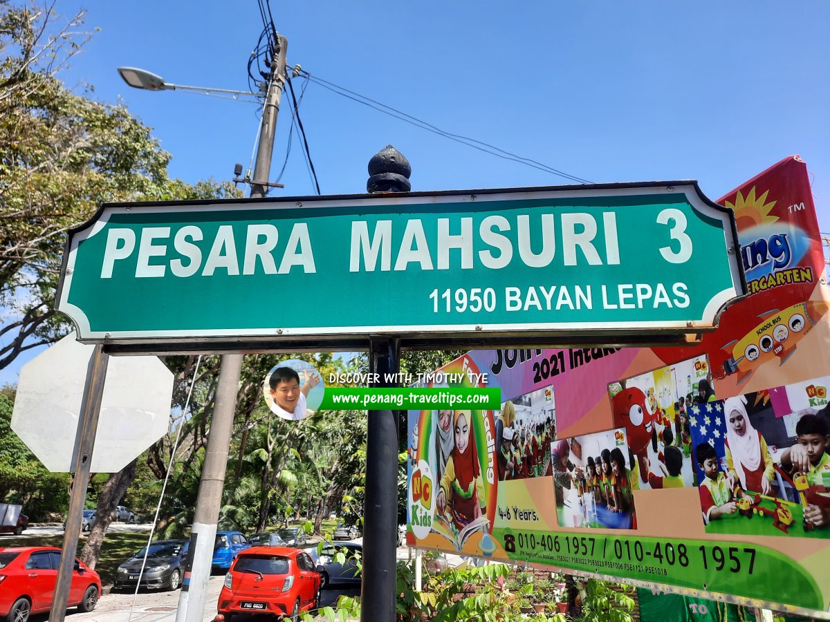 Pesara Mahsuri 3 roadsign