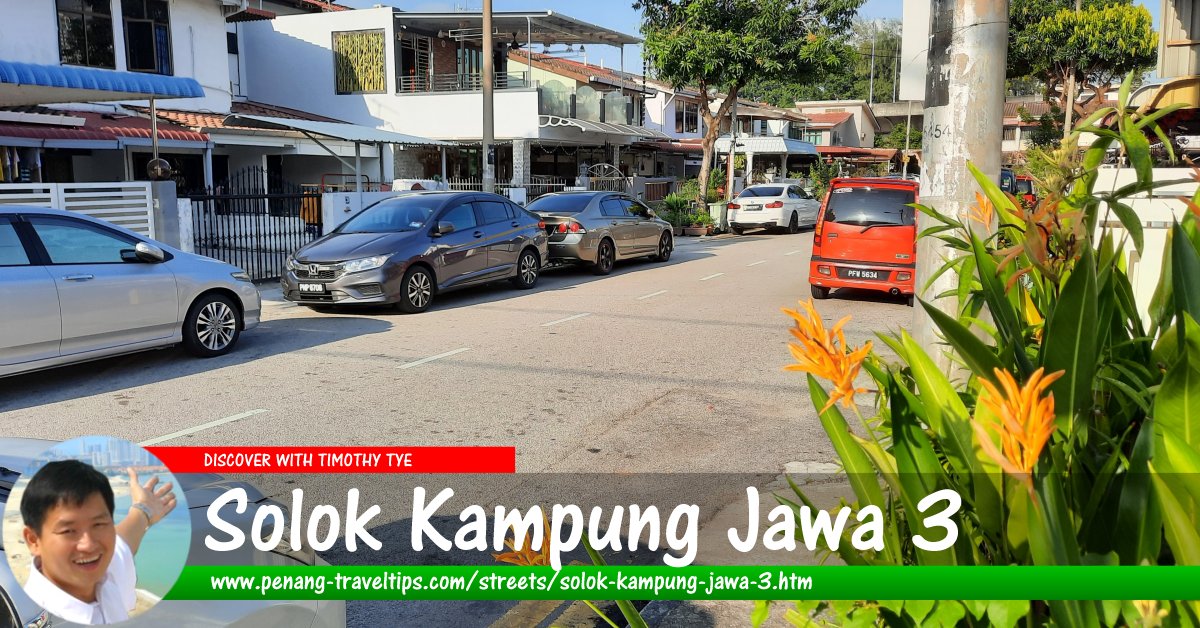 Solok Kampung Jawa 3, Bayan Lepas