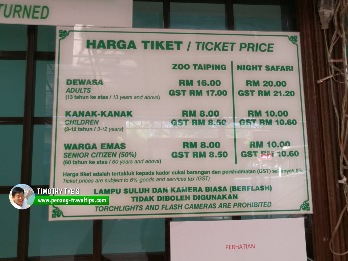 Tiket taiping harga 2021 zoo censxaca