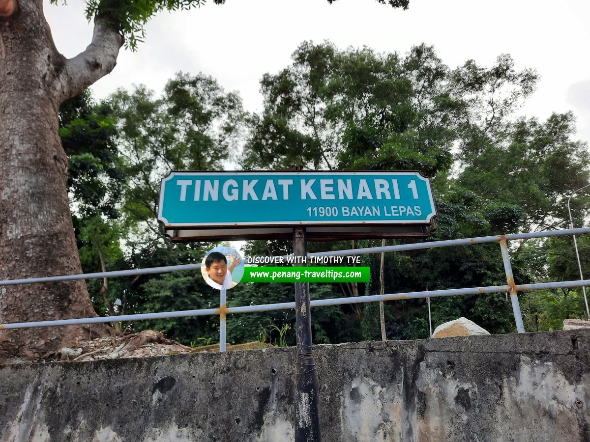 Tingkat Kenari 1 roadsign