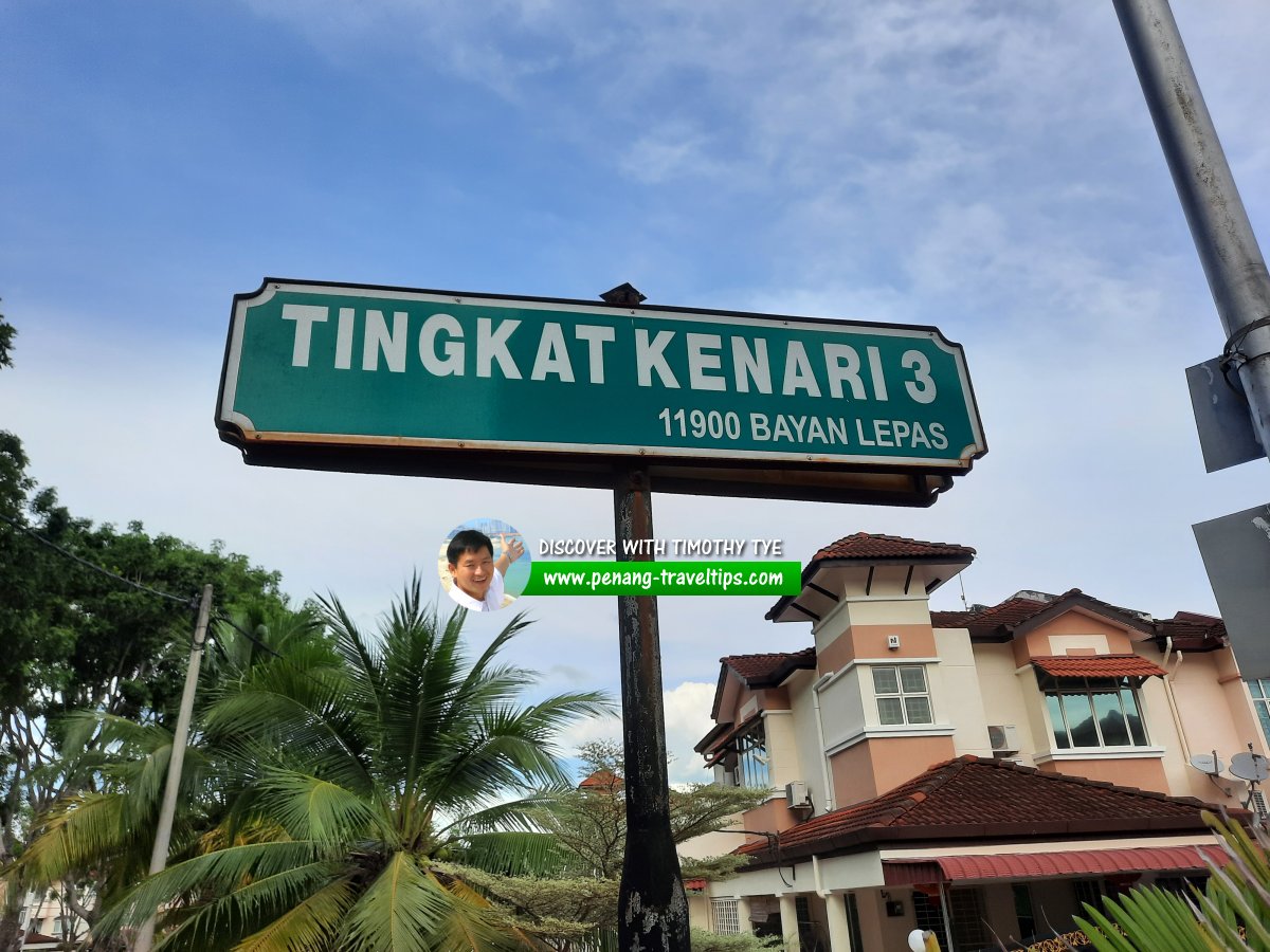 Tingkat Kenari 3 roadsign