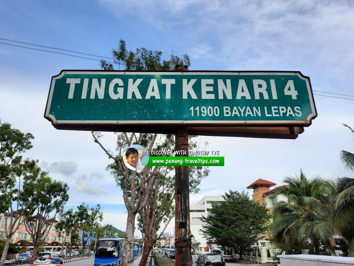 Tingkat Kenari 4 roadsign