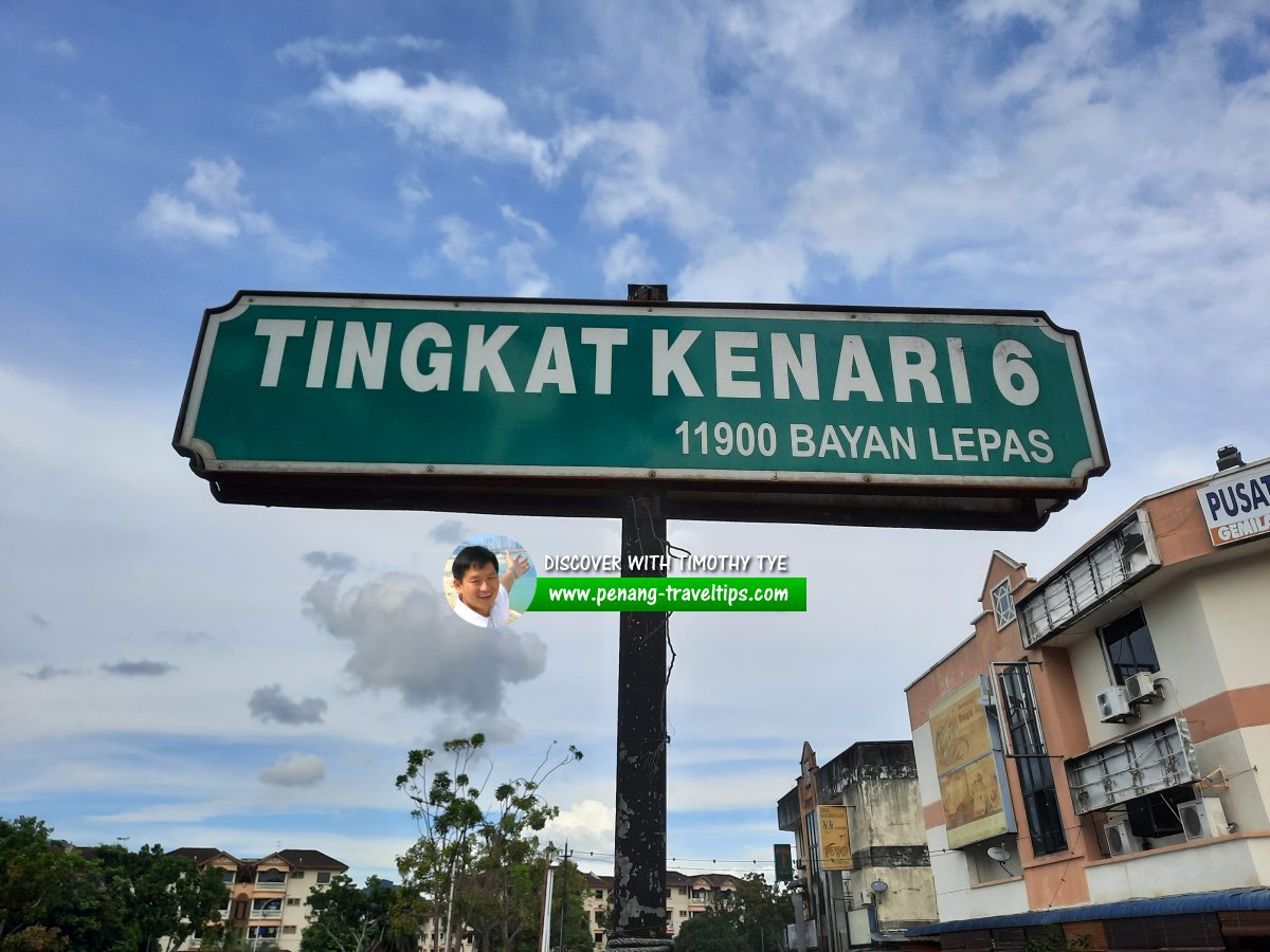 Tingkat Kenari 6 roadsign