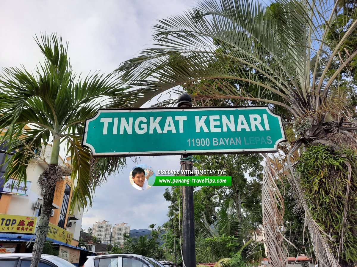 Tingkat Kenari roadsign