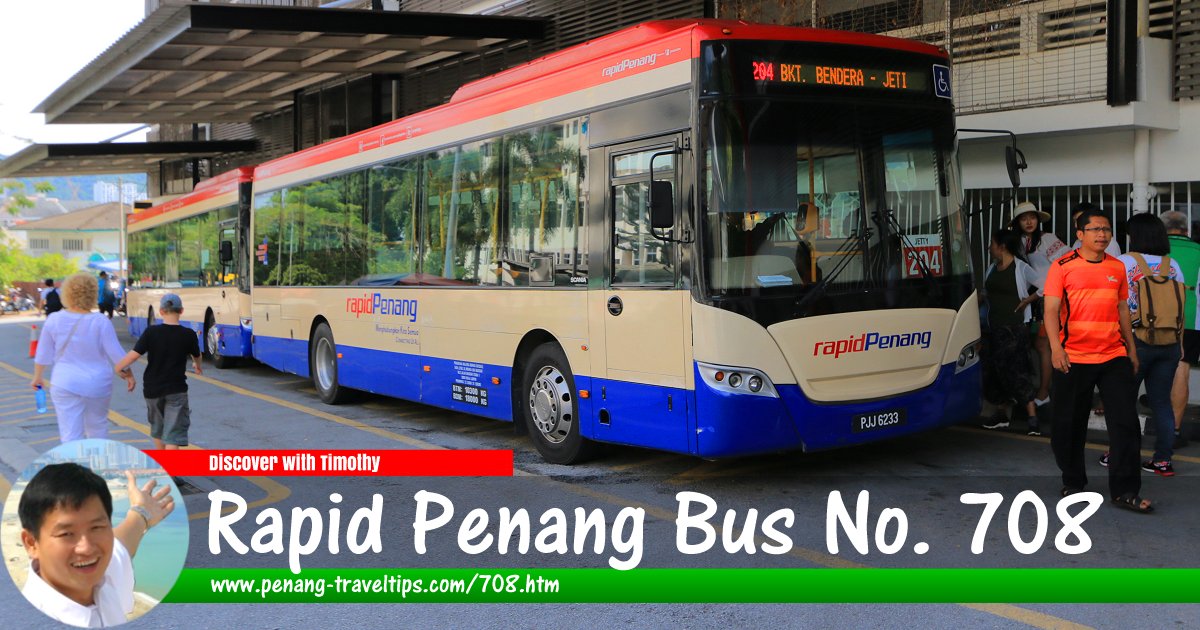 Rapid Penang Bus No. 708