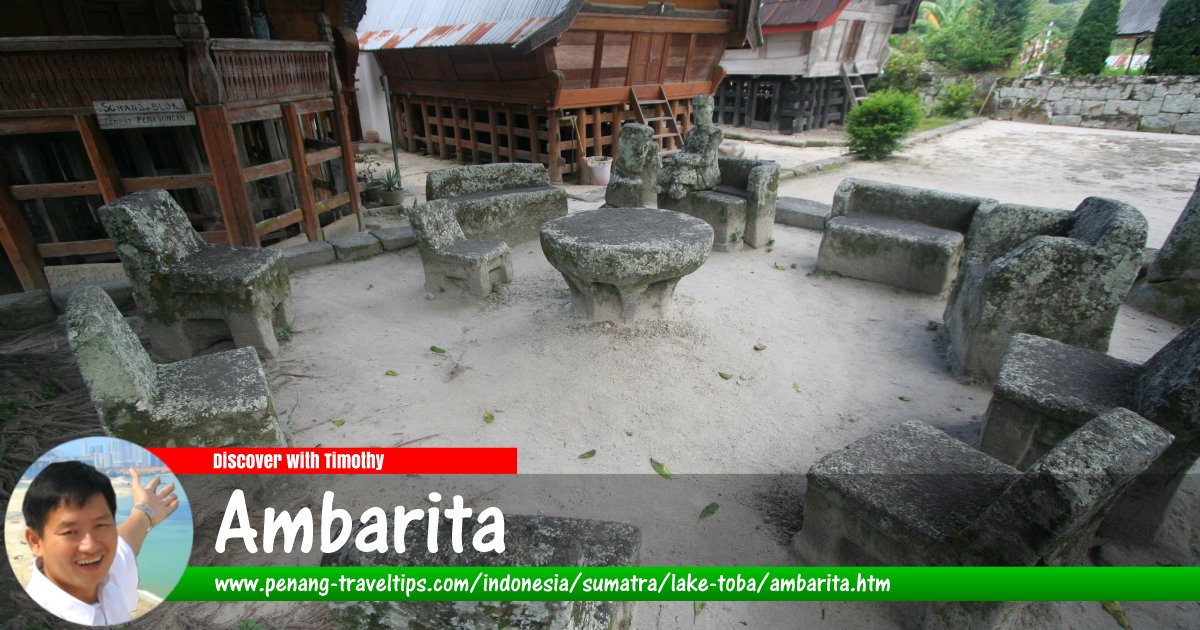 Stone chairs of Ambarita, Samosir Island