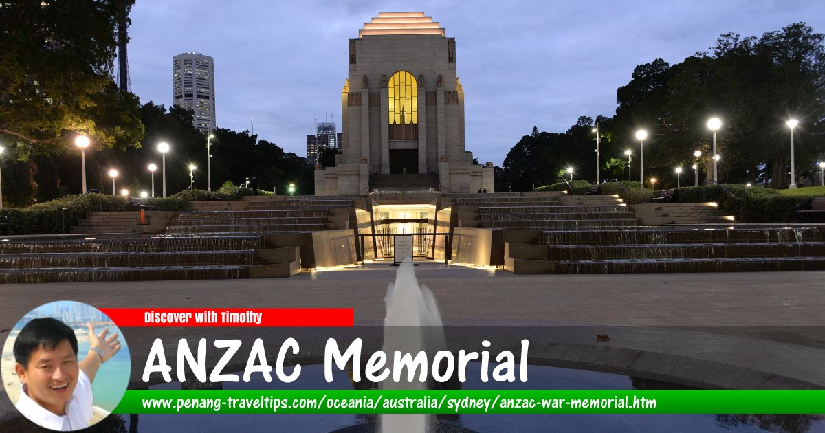 ANZAC Memorial, Hyde Park, Sydney
