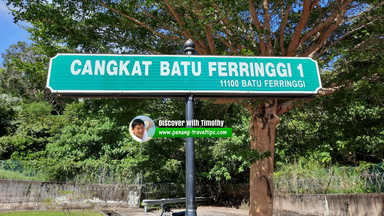 Cangkat Batu Ferringhi 1 roadsign