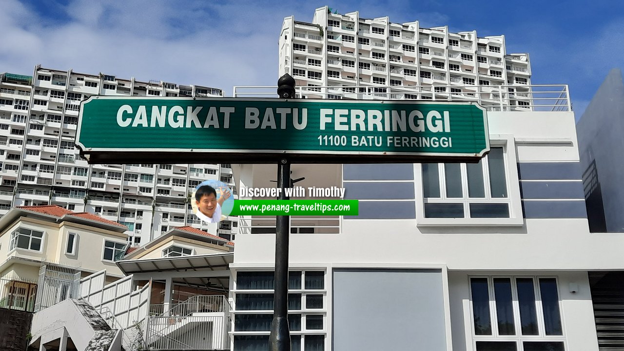 Cangkat Batu Ferringgi roadsign