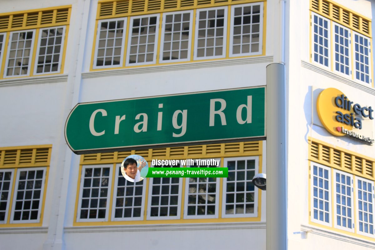 Craig Road signboard