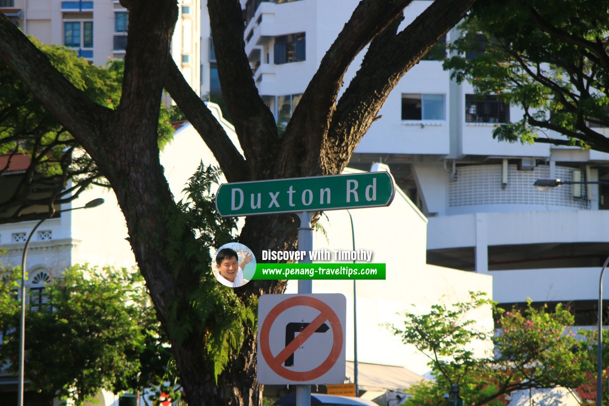 Duxton Road roadsign