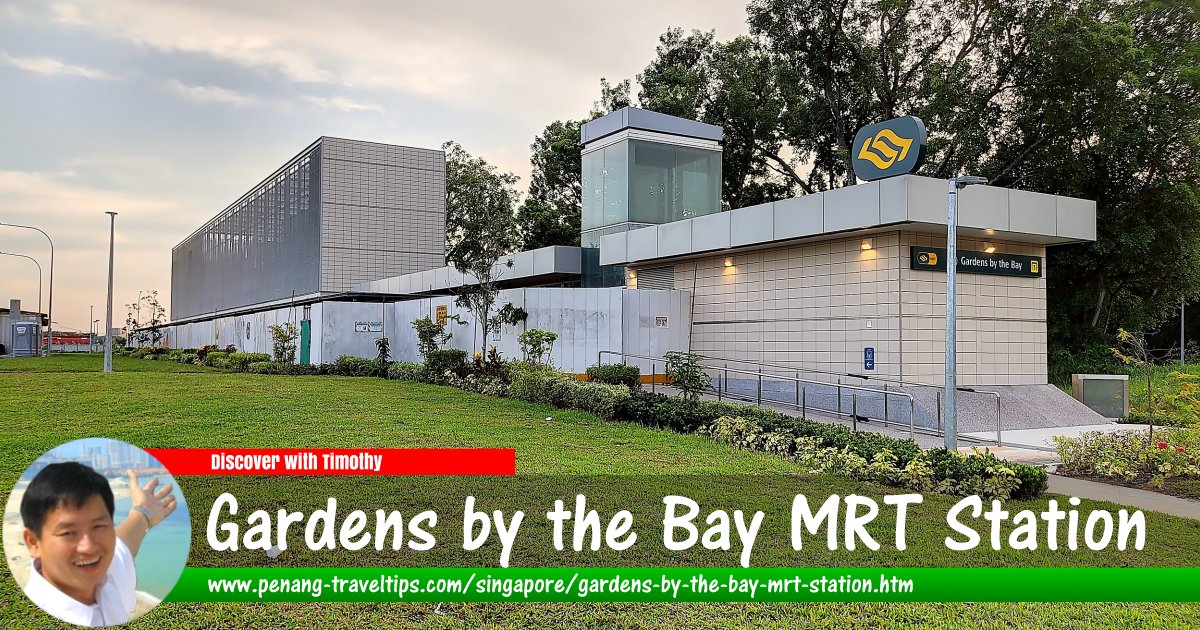 Gardens by the Bay MRT Station under construction