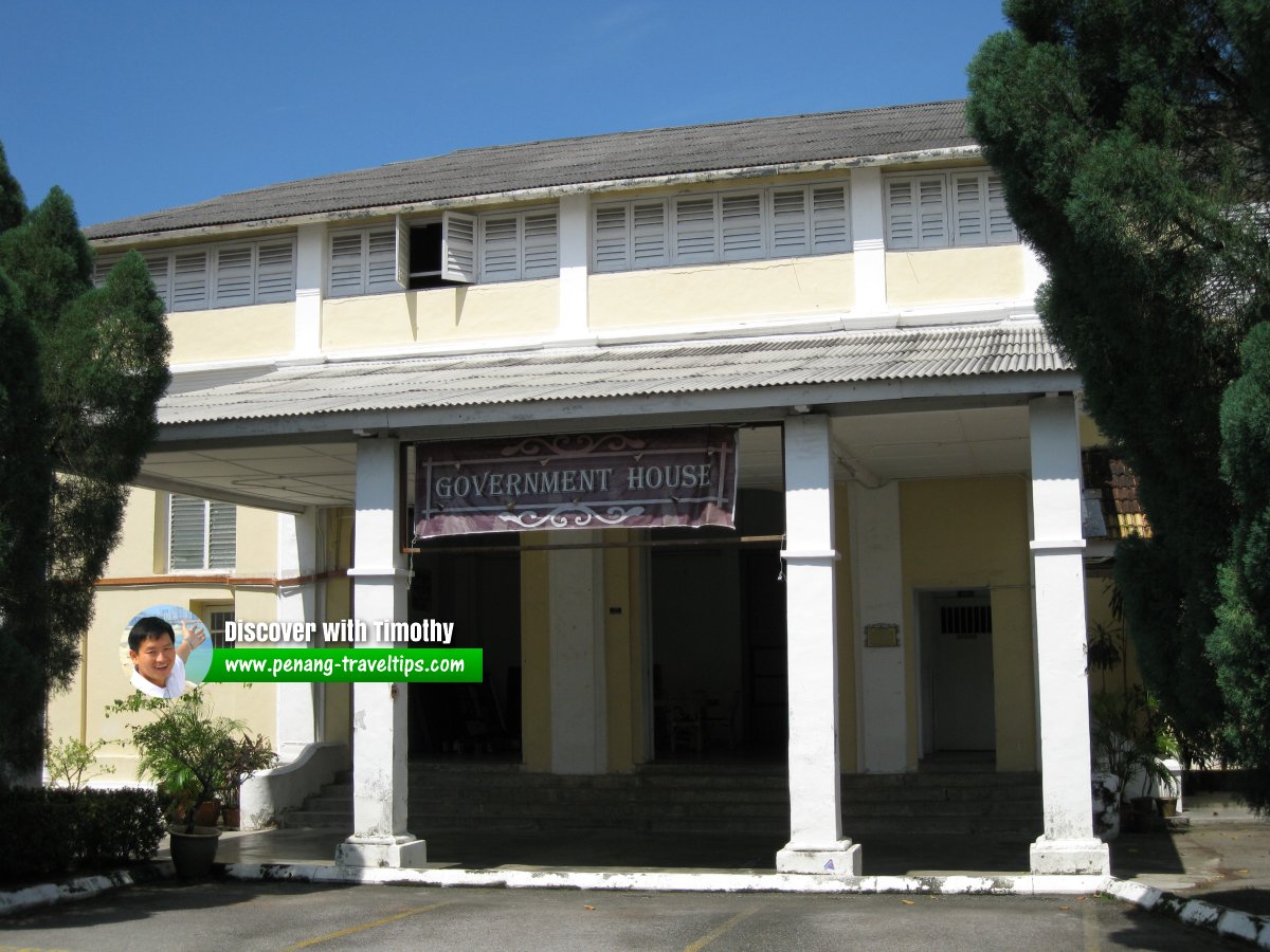 Government House, on the grounds of Convent Light Street, in George Town, Penang