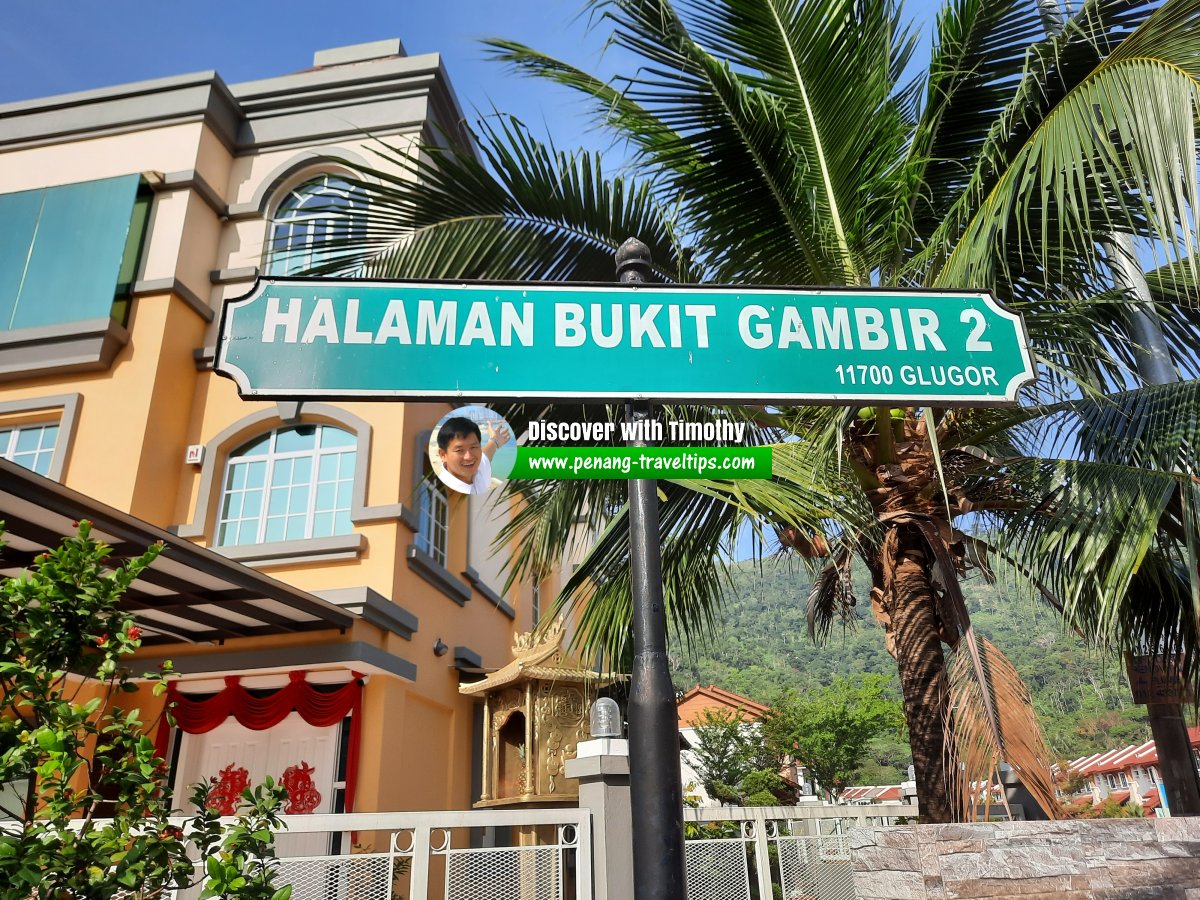 Halaman Bukit Gambir 2 roadsign