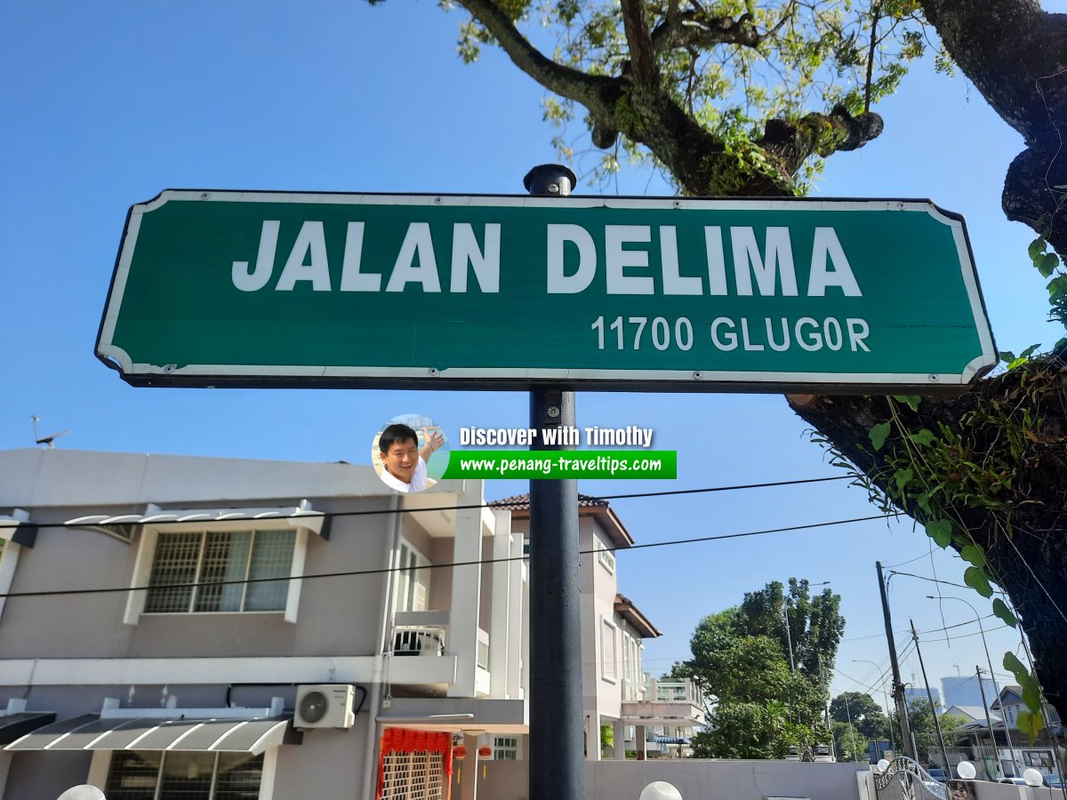 Jalan Delima roadsign