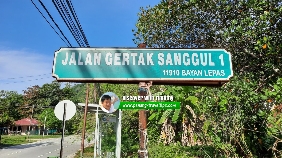 Jalan Gertak Sanggul 1 roadsign