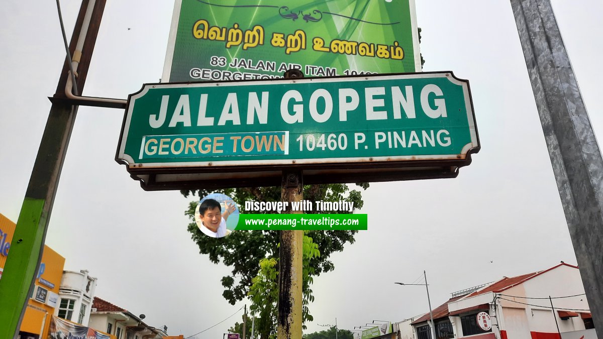 Jalan Gopeng roadsign