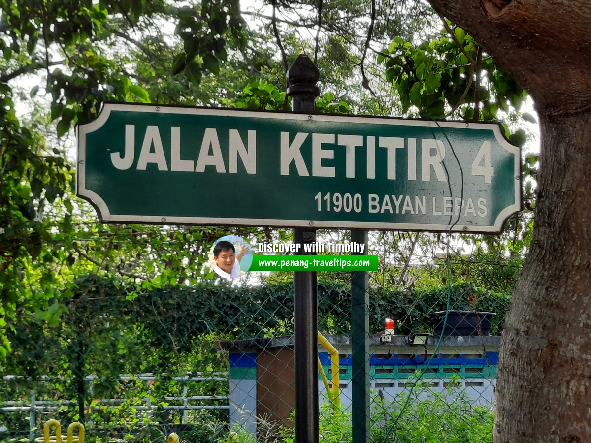Jalan Ketitir 4 roadsign