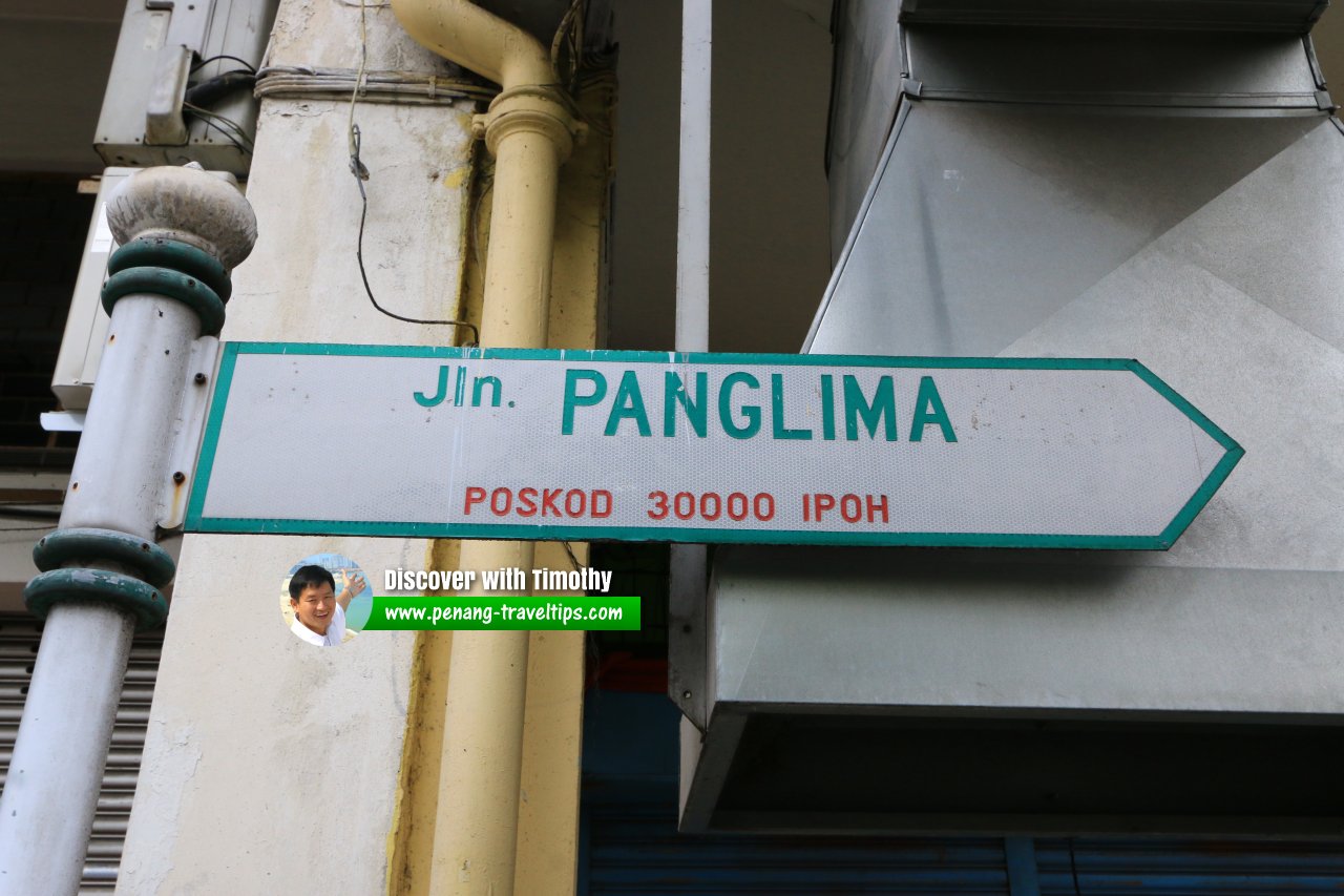 Jalan Panglima roadsign