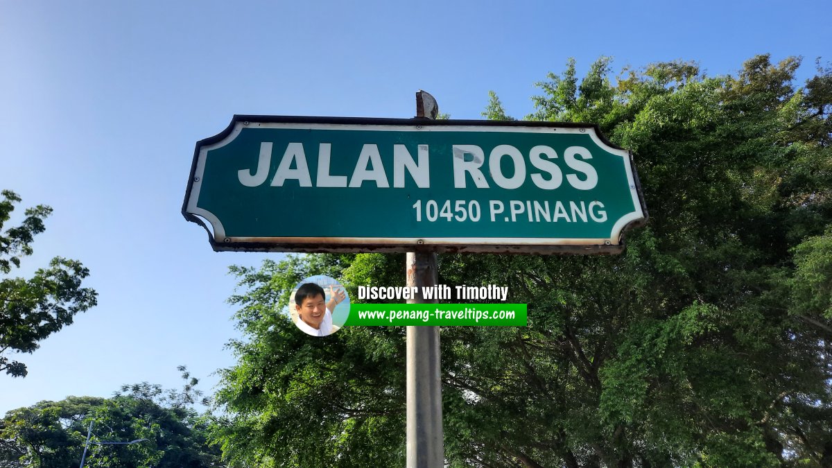 Jalan Ross roadsign