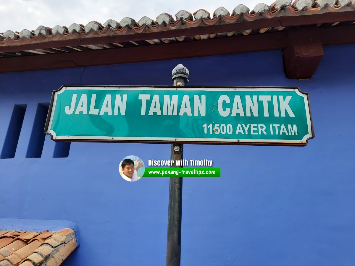 Jalan Taman Cantik roadsign