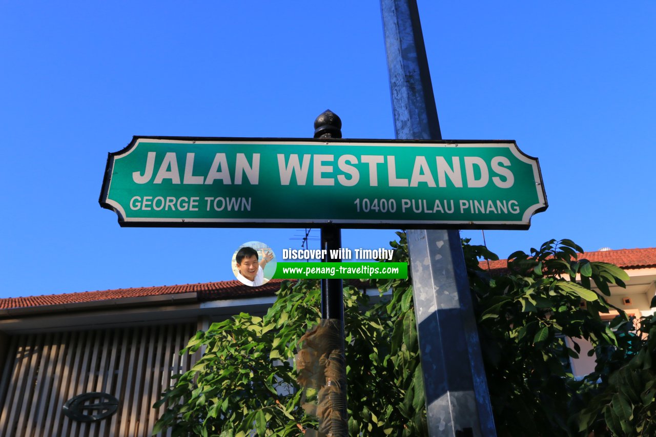 Jalan Westlands roadsign