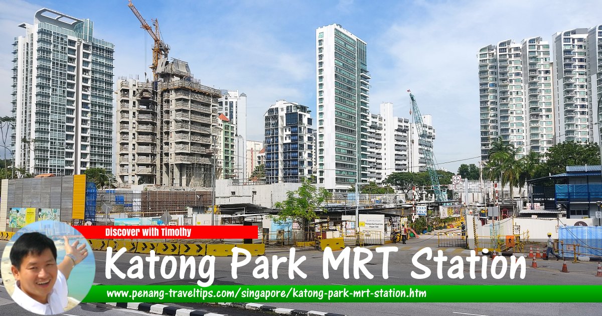 Katong Park MRT Station under construction